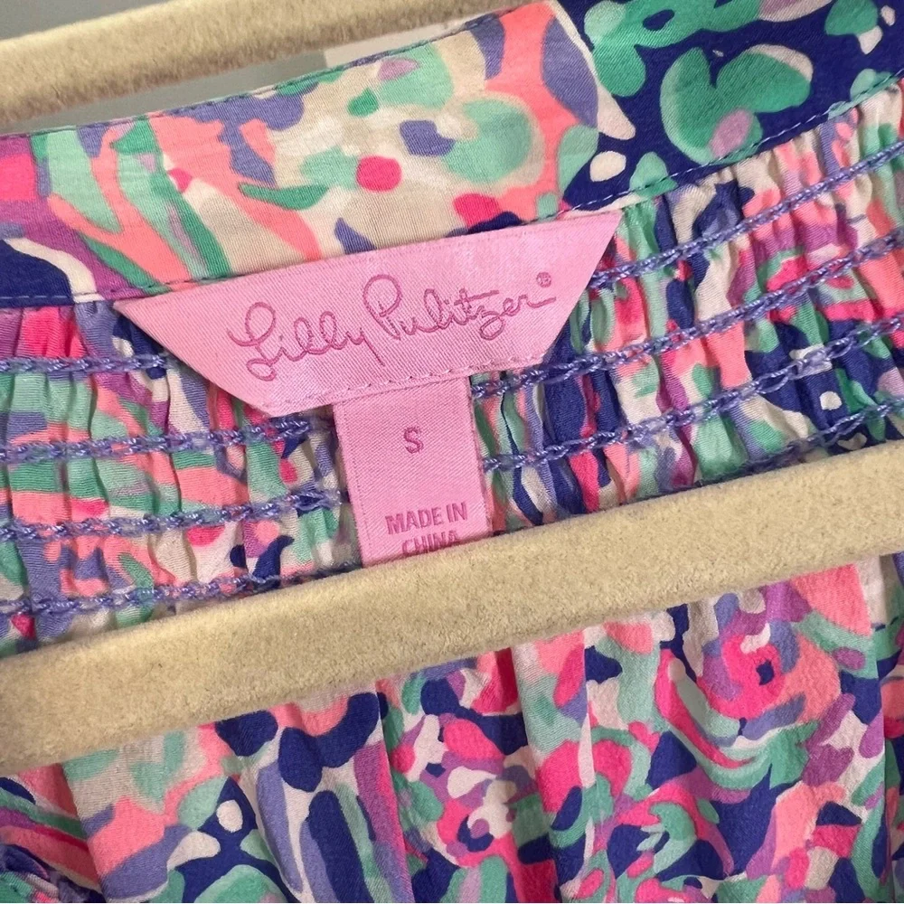 Lilly Pulitzer Elsa Silk Long Sleeve Blouse